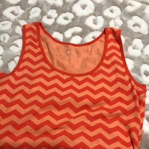 Tank top chevron pattern